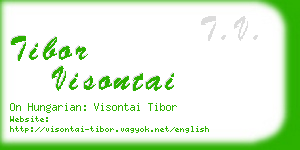 tibor visontai business card